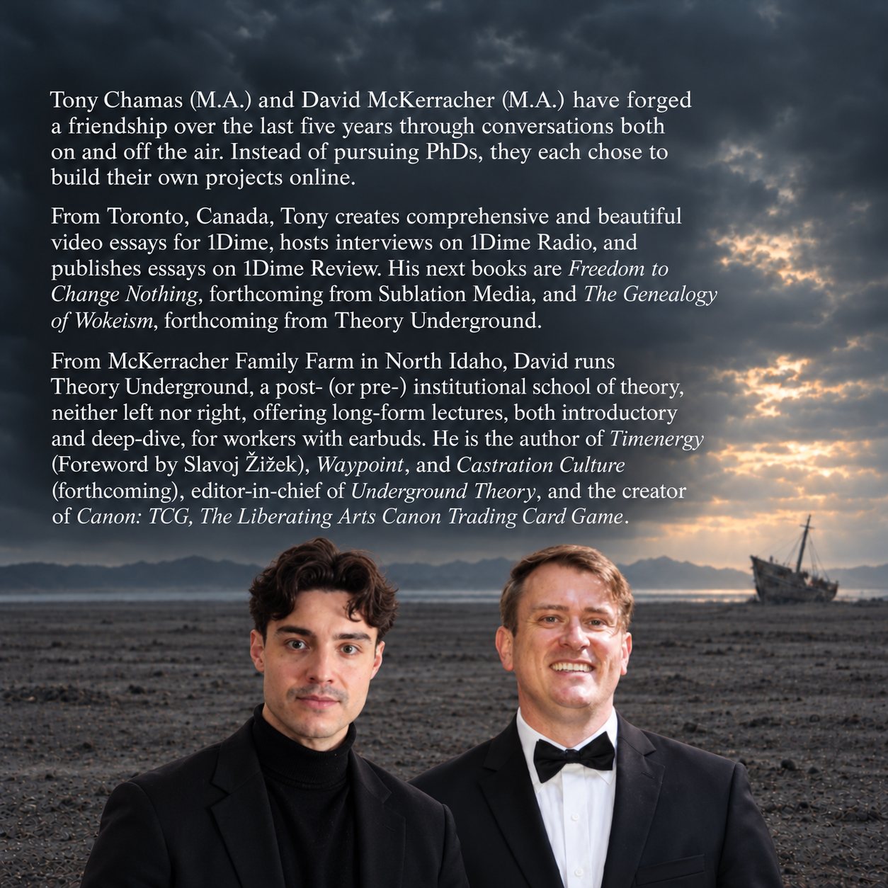 Tony Chamas and David McKerracher, authors of Post-Left Theory